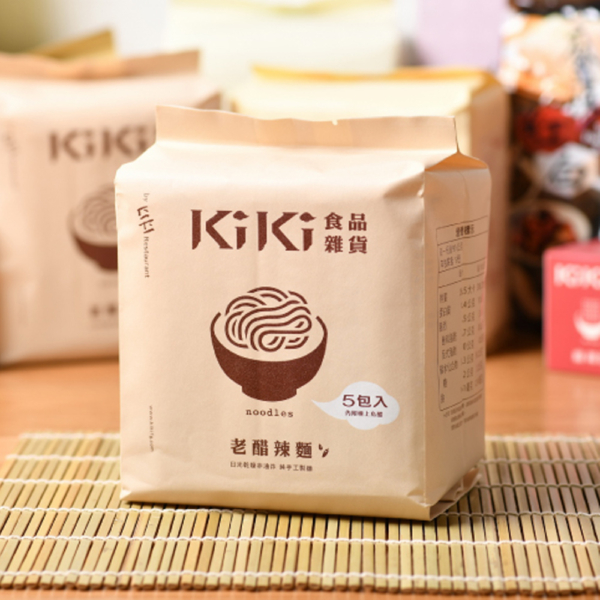 【KiKi食品雜貨】KiKi拌麵 舒淇推薦 老醋辣麵 (5包/袋) 90g*5
