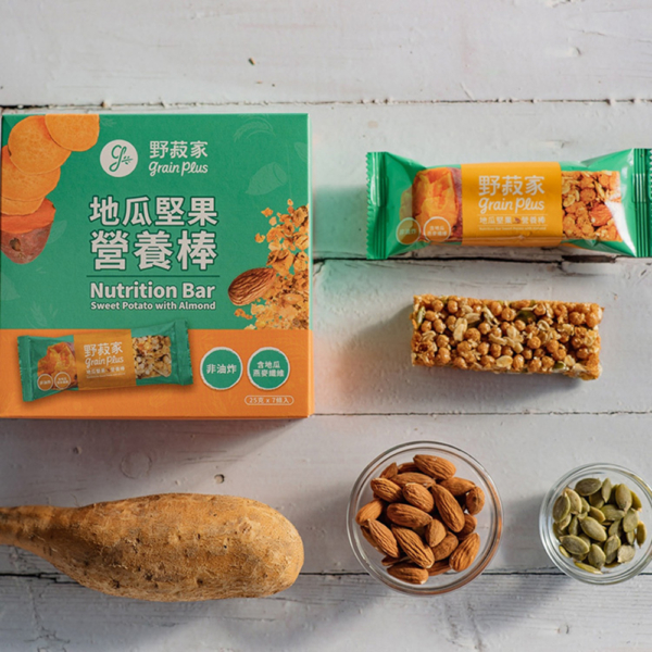 【野菽家】堅果營養棒 海苔藜麥/蔓越莓/蜂蜜檸檬/地瓜/醬烤海苔蛋白棒 7入/盒