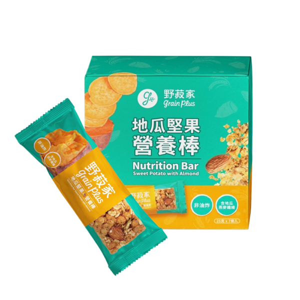 【野菽家】堅果營養棒 海苔藜麥/蔓越莓/蜂蜜檸檬/地瓜/醬烤海苔蛋白棒 7入/盒