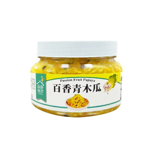 【益康泡菜】百香果青木瓜 450g/罐 全素可