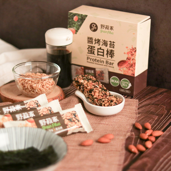 【野菽家】堅果營養棒 海苔藜麥/蔓越莓/蜂蜜檸檬/地瓜/醬烤海苔蛋白棒 7入/盒