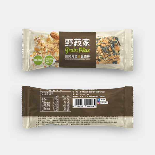 【野菽家】堅果營養棒 海苔藜麥/蔓越莓/蜂蜜檸檬/地瓜/醬烤海苔蛋白棒 7入/盒