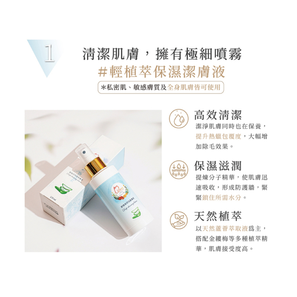【MINI YANG】頂級保養4入組 潔膚液+調理油+舒緩凝膠+去角質