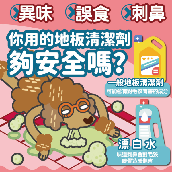 地板清潔(狗家庭適用) 商品圖2 狗狗專用【臭味滾】地板清潔劑 1000ml 濃縮無香精