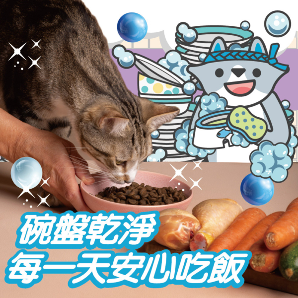 碗盤洗潔精(貓家庭適用) 商品圖3 貓貓專用【臭味滾】貓貓碗盤洗潔精 生食輕鬆沖淨